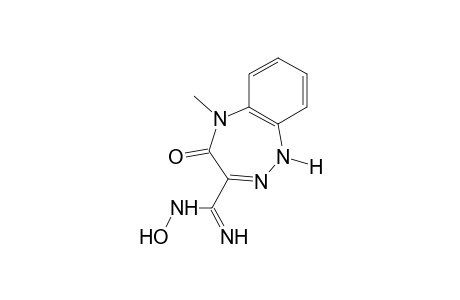 4,5-dihydro-N-hydroxy-5-methyl-4-oxo-1H-1,2,5-benzotriazepine-3-carboxamidine