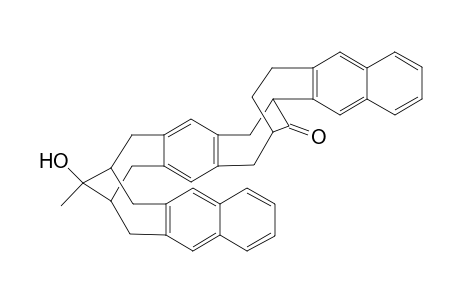 exo-26-Hydroxy-26-methyl-27-oxobenzo[1,2-h:4,5-h']bis(naphtho[2,3-c]bicyclo[4.4.1]undeca-3,8-diene) isomer