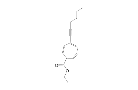 Ethyl 4-(hex-1'-ynyl)cyclohepta-2,4,6-triene-1-carboxylate