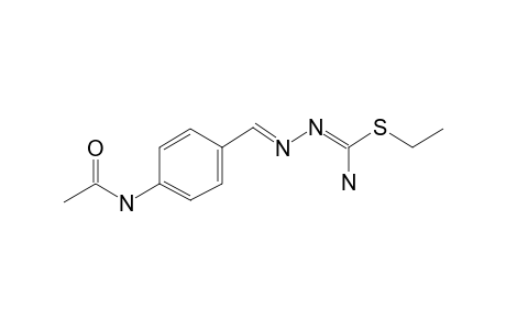 Hydrazine, 1-(4-acetamidobenzylidene)-2-amino(ethylthio)methylene