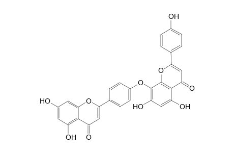 LANAROFLAVONE;4''',5,5'',7,7''-PENTAHYDROXY-4',8''-BIFLAVONYL-ETHER