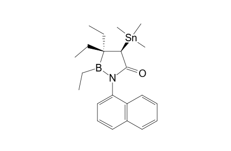 2,3,3-TRIETHYL-1-(1-NAPHTHYL)-4-TRIMETHYLSTANNYL-1,2-AZABOROL-5-ONE;ISOMER_1