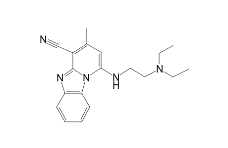 Benzo[4,5]imidazo[1,2-a]pyridine-4-carbonitrile, 1-(2-diethylaminoethylamino)-3-methyl-