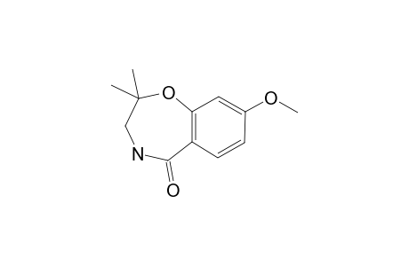 8-METHOXY-2,3-DIHYDRO-2,2-DIMETHYL-1,4-BENZOXAZEPIN-5(4H)-ONE