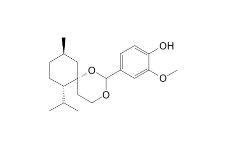 4-((6R,7S,10R)-7-Isopropyl-10-methyl-1,3-dioxaspiro[5.5]undecan-2-yl)-2-methoxyphenol