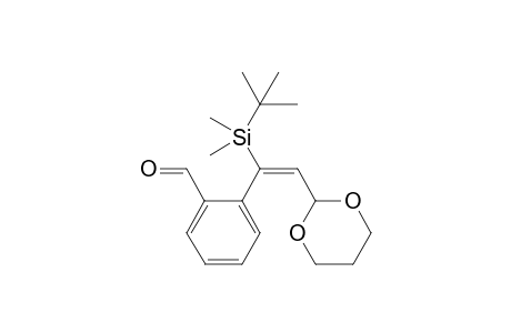 (E)-2-(1-(tert-Butyldimethylsilyl)-2-(1,3-dioxan-2-yl)vinyl)benzaldehyde