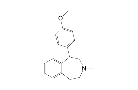 2,3,4,5-tetrahydro-3-methyl-1-(4-methoxy-phenyl)-1H-3-benzo[d]azepine
