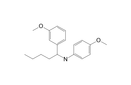 N-(4-Methoxyphenyl)-N-[1-(3-methoxyphenyl)pentyl]amine