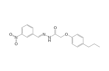 Acetic acid, 2-(4-propylphenoxy)-, N'-[(3-nitrophenyl)methylidene]hydrazide