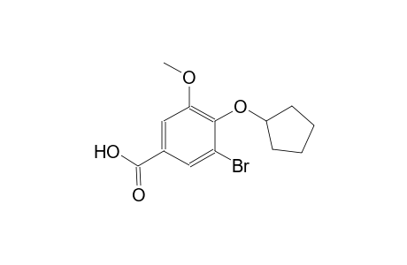 3-bromo-4-(cyclopentyloxy)-5-methoxybenzoic acid