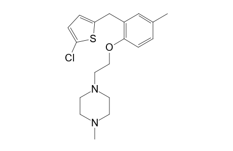 1-(2-(2-((5-Chlorothiophen-2-yl)methyl)-4-methylphenoxy)ethyl)-4-methylpiperazine