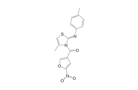 2-(4'-Methylphenylimino)-3-(5"-nitro-3"-furoyl)-4-methyl-4-thiazoline