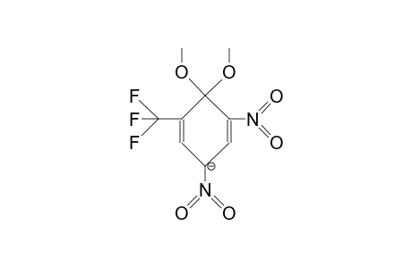 1,1-Dimethoxy-2,4-dinitro-6-trifluoromethyl-cyclohexadienyl anion
