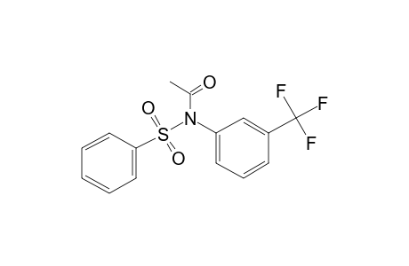 N-[3-(Trifluoromethyl)phenyl]benzenesulfonamide, acetate