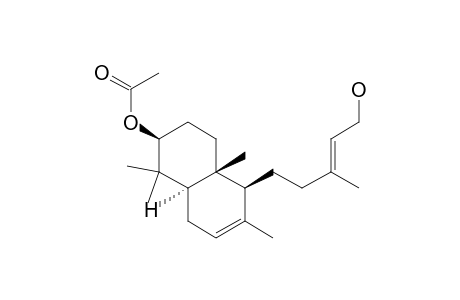 2-Naphthalenol, 1,2,3,4,4a,5,8,8a-octahydro-5-(5-hydroxy-3-methyl-3-pentenyl)-1,1,4a, 6-tetramethyl-, 2-acetate, [2S-[2.alpha.,4a.alpha.,5.alpha.(E),8a.beta.]]-