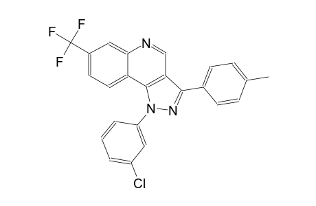 1-(3-chlorophenyl)-3-(4-methylphenyl)-7-(trifluoromethyl)-1H-pyrazolo[4,3-c]quinoline