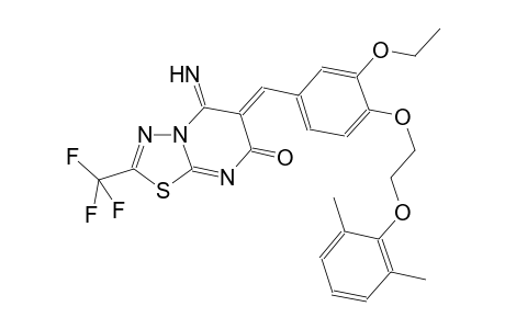 7H-[1,3,4]thiadiazolo[3,2-a]pyrimidin-7-one, 6-[[4-[2-(2,6-dimethylphenoxy)ethoxy]-3-ethoxyphenyl]methylene]-5,6-dihydro-5-imino-2-(trifluoromethyl)-, (6Z)-