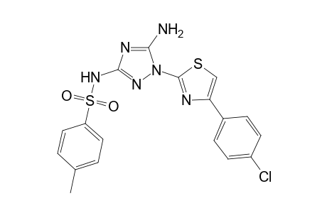 benzenesulfonamide, N-[5-amino-1-[4-(4-chlorophenyl)-2-thiazolyl]-1H-1,2,4-triazol-3-yl]-4-methyl-