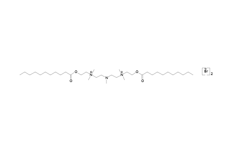 [(methylimino)diethylene]bis[dimethyl(2-hydroxyethyl)ammonium] dibromide, diundecanoate (ester)