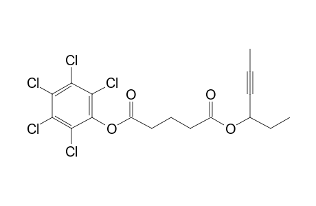 Glutaric acid, hex-4-yn-3-yl pentachlorophenyl ester