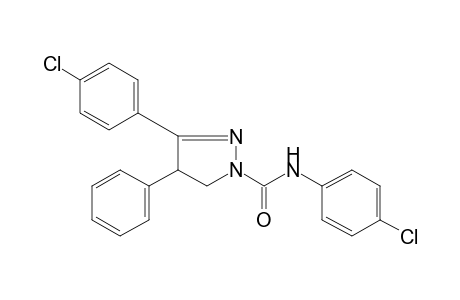 4'-chloro-3-(p-chlorophenyl)-4-phenyl-2-pyrazoline-1-carboxanilide