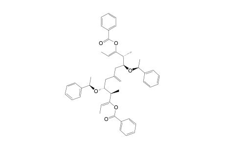 (-)-(2Z,11Z,1'S,1''S,4S,5S,9S,10S)-4,10-DIMETHYL-7-METHYLIDENE-5,9-BIS-(1'-PHENYLETHOXY)-TRIDECA-2,11-DIENE-3,11-DIYL-DIBENZOATE