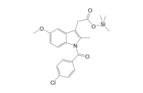 1H-Indole-3-acetic acid, 1-(4-chlorobenzoyl)-5-methoxy-2-methyl-, trimethylsilyl ester
