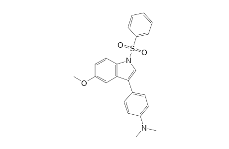 [4-(5-methoxy-1-phenylsulfonyl-indol-3-yl)phenyl]-dimethyl-amine