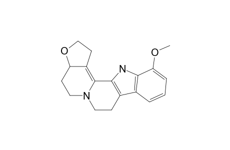 (+-)-12-Methoxy-1,2,3a,4,5,7,8,13-octahydrofuro[3,2-a]indolo[3,2-h]quinolizine