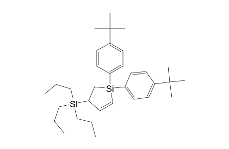 1,1-bis(4-tert-butylphenyl)-4-(tri-n-propylsilyl)-1-silacyclo-2-pentene