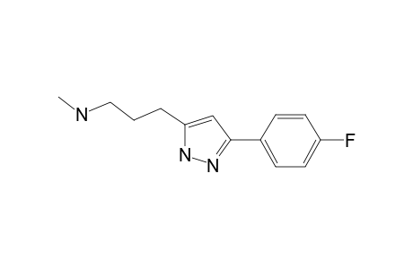 3-[3-(4-Fluorophenyl)-1H-pyrazol-5-yl]-N-methyl-1-propanamine