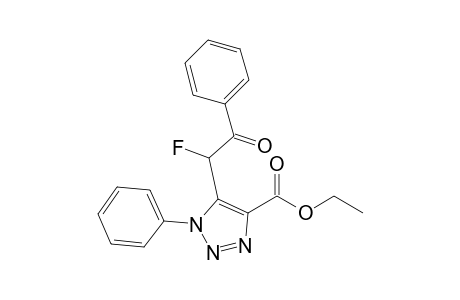 5-(1-Fluoro-2-oxo-2-phenylethyl)-1-phenyl-1H-1,2,3-triazole-4-carboxylic acid ethyl ester