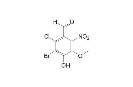 5-bromo-6-chloro-2-nitrovanillin