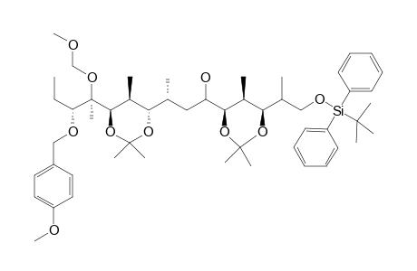 (2R,3S,4S,5R,6R,8R,9S,10S,11R,12R,13R)-3,5:9,11-Bis(isopropylidenedioxy)-1-tert-butyldiphenylsilyloxy-13-(4-methoxybenzyloxy)-12-methoxymethoxy-2,4,8,10,12-pentamethylpentadecan-6-ol