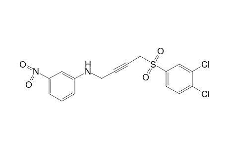 N-{4-[(3,4-dichlorophenyl)sulfonyl]-2-butynyl}-m-nitroaniline