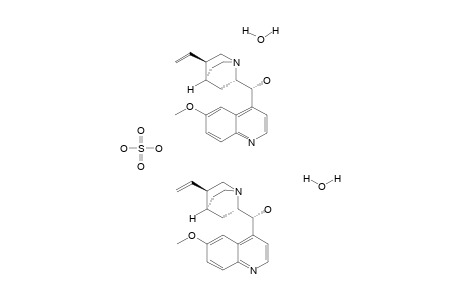 alpha-(6-methoxy-4-quinolyl)-5-vinyl-2-quinuclidinemethanol, sulfate(2:1) (salt), dihydrate