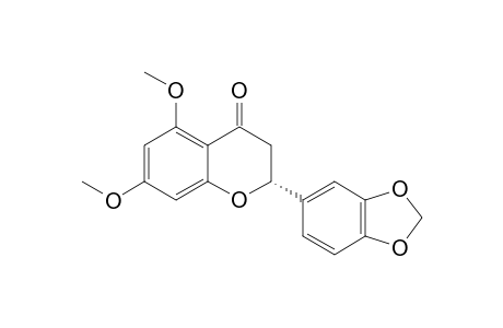 (2S)-5,7-DIMETHOXY-3',4'-METHYLENEDIOXYFLAVANONE