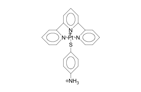 (4-Ammonio-thiophenolato)-(2,2':6',2'-terpyridine dication)-platinum(ii) cation