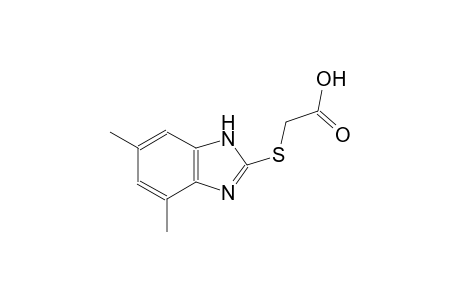 [(4,6-dimethyl-1H-benzimidazol-2-yl)sulfanyl]acetic acid