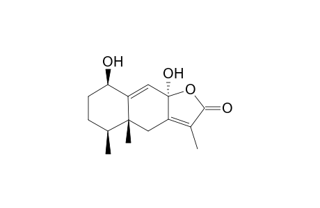 1.beta.,8.alpha.-Dihydroxyeremophil-7(11),9-dien-8.beta.,12-olide