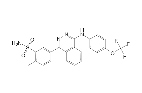 2-Methyl-5-[4-[4-(trifluoromethoxy)anilino]-1-phthalazinyl]benzenesulfonamide