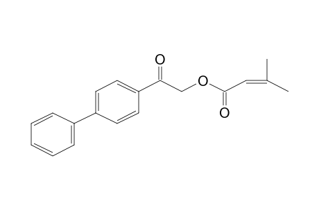 3-Methylbut-2-enoic acid, 2-biphenyl-4-yl-2-oxoethyl ester