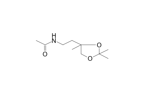 Acetamide, N-[2-(2,2,4-trimethyl-1,3-dioxolan-4-yl)ethyl]-, (S)-