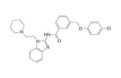 3-[(4-chlorophenoxy)methyl]-N-{1-[2-(1-piperidinyl)ethyl]-1H-benzimidazol-2-yl}benzamide