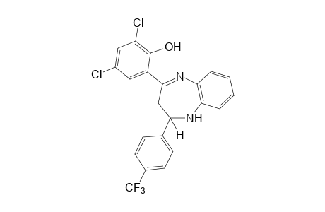 2,4-dichloro-6-[2,3-dihydro-2-(alpha,alpha,alpha-trifluoro-p-tolyl)-1H-1,5-benzodiazepin-4-yl]phenol