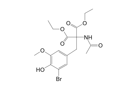 Acetamido(5-bromovanillyl)malonic acid, diethyl ester