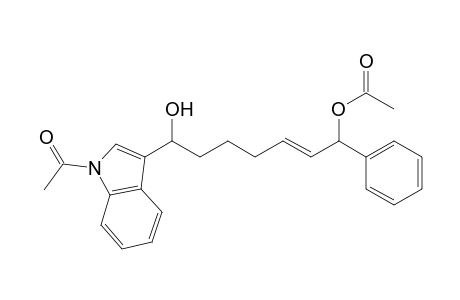 (E)-7-(1-Acetyl-1H-indol-3-yl)-7-hydroxy-1-phenylhept-2-en-1-yl Acetate