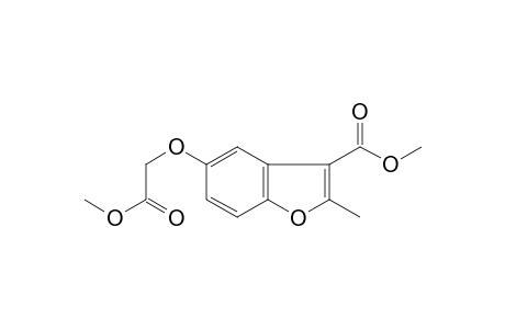 Benzofuran-3-carboxylic acid, 5-methoxycarbonylmethoxy-2-methyl-, methyl ester