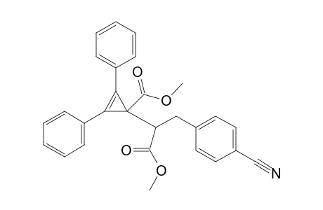 Benzenepropanoic acid, 4-cyano-.alpha.-[1-(methoxycarbonyl)-2,3-diphenyl-2-cyclopropen-1-yl]-, methyl ester