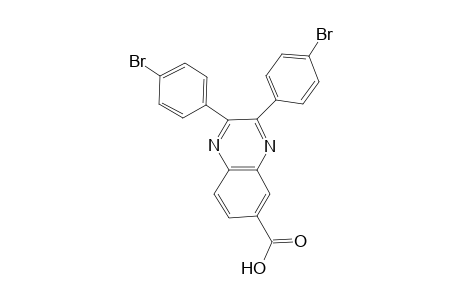 2,3-bis(4-bromophenyl)-6-quinoxalinecarboxylic acid